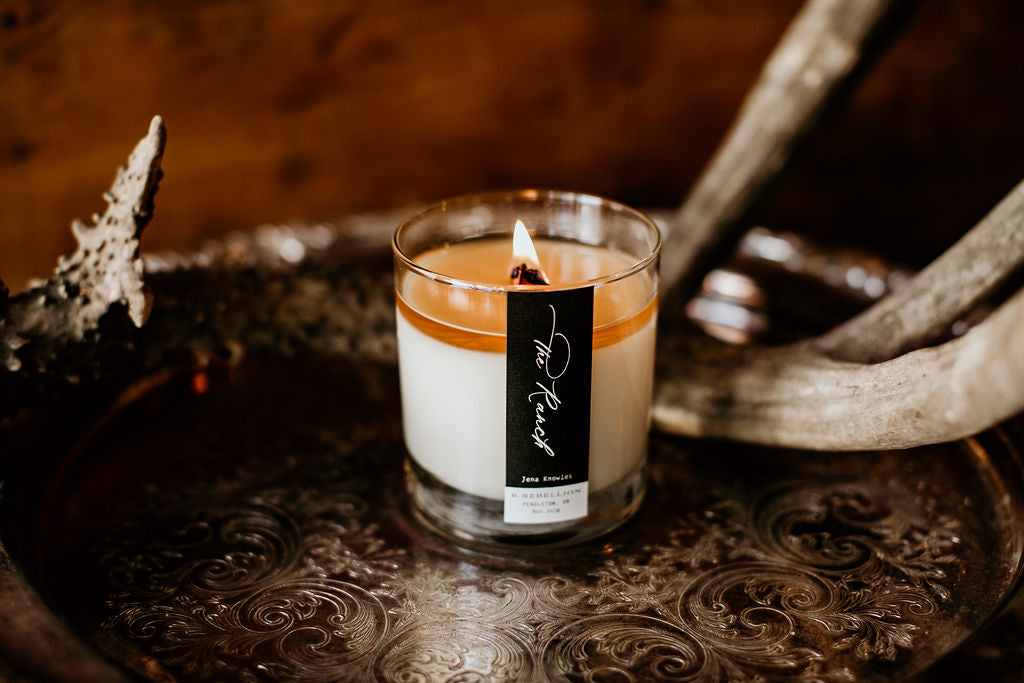Burning Wooden Wick Coconut Soy Scented Candle