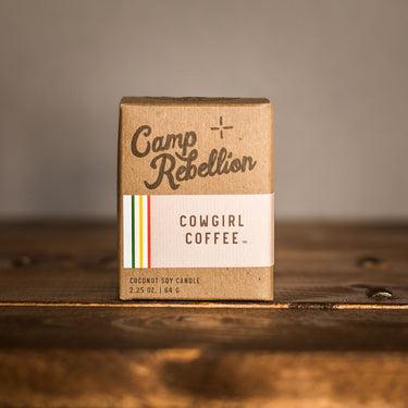 Cowgirl Coffee Drifter Candle "Camp Rebellion"