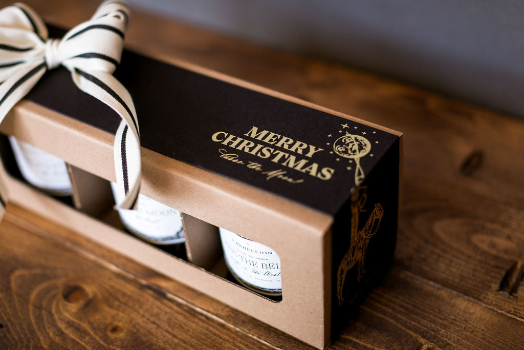 Merry Christmas Boxed Candle Gift Set of 3