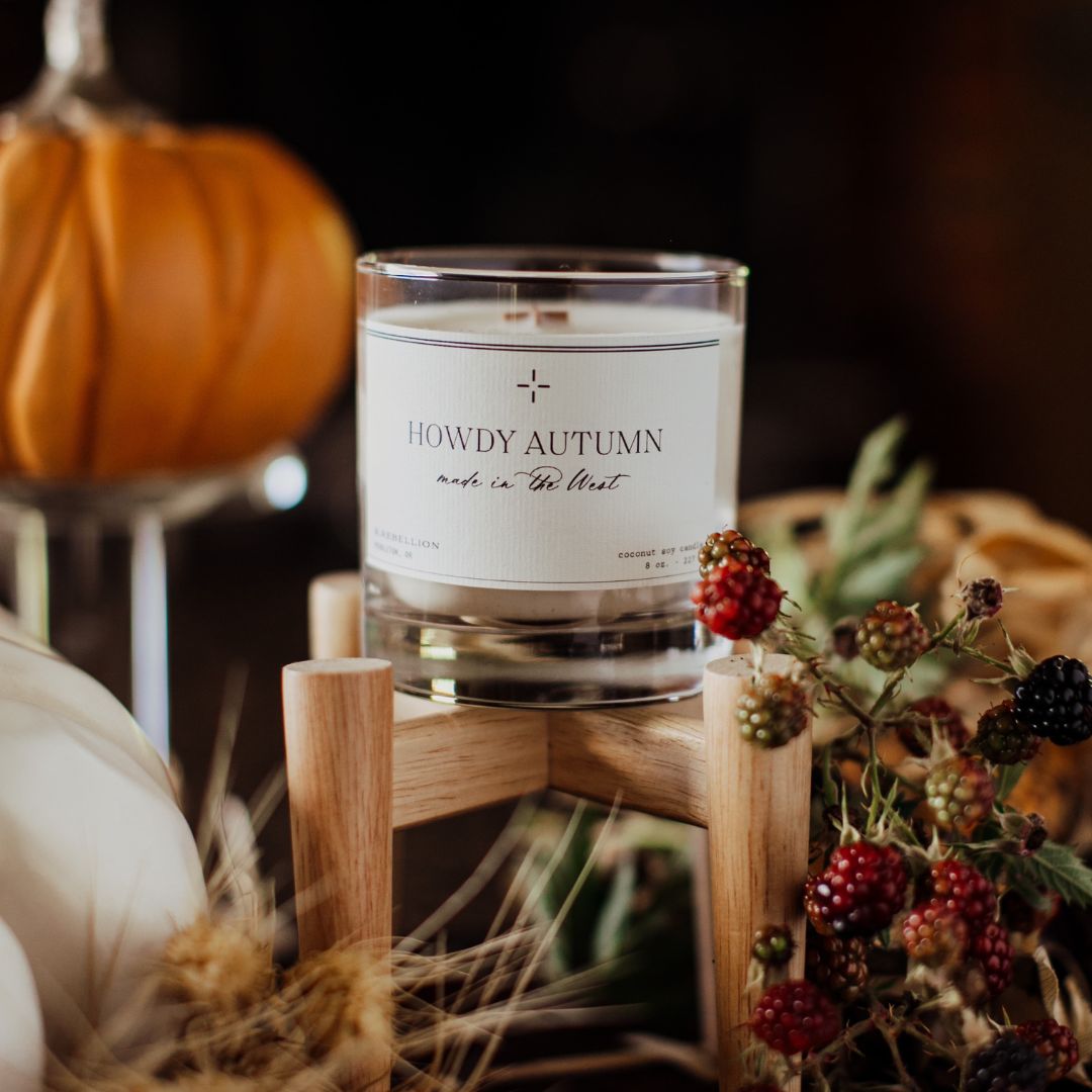 Howdy Autumn Candle