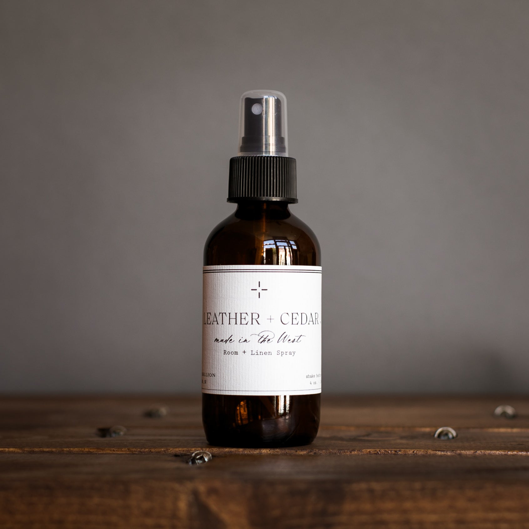 Leather + Cedar Room + Linen Spray 4 oz.