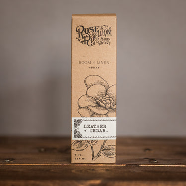 Leather + Cedar Room + Linen Spray 4 oz.
