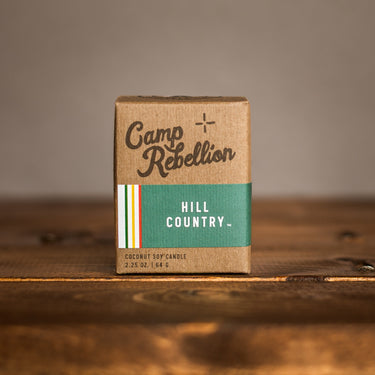 Hill Country Candle 2 oz. - Drifter "Camp Rebellion"