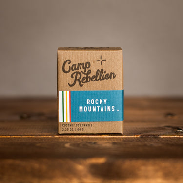 Rocky Mountains Candle 2 oz. - Drifter "Camp Rebellion"