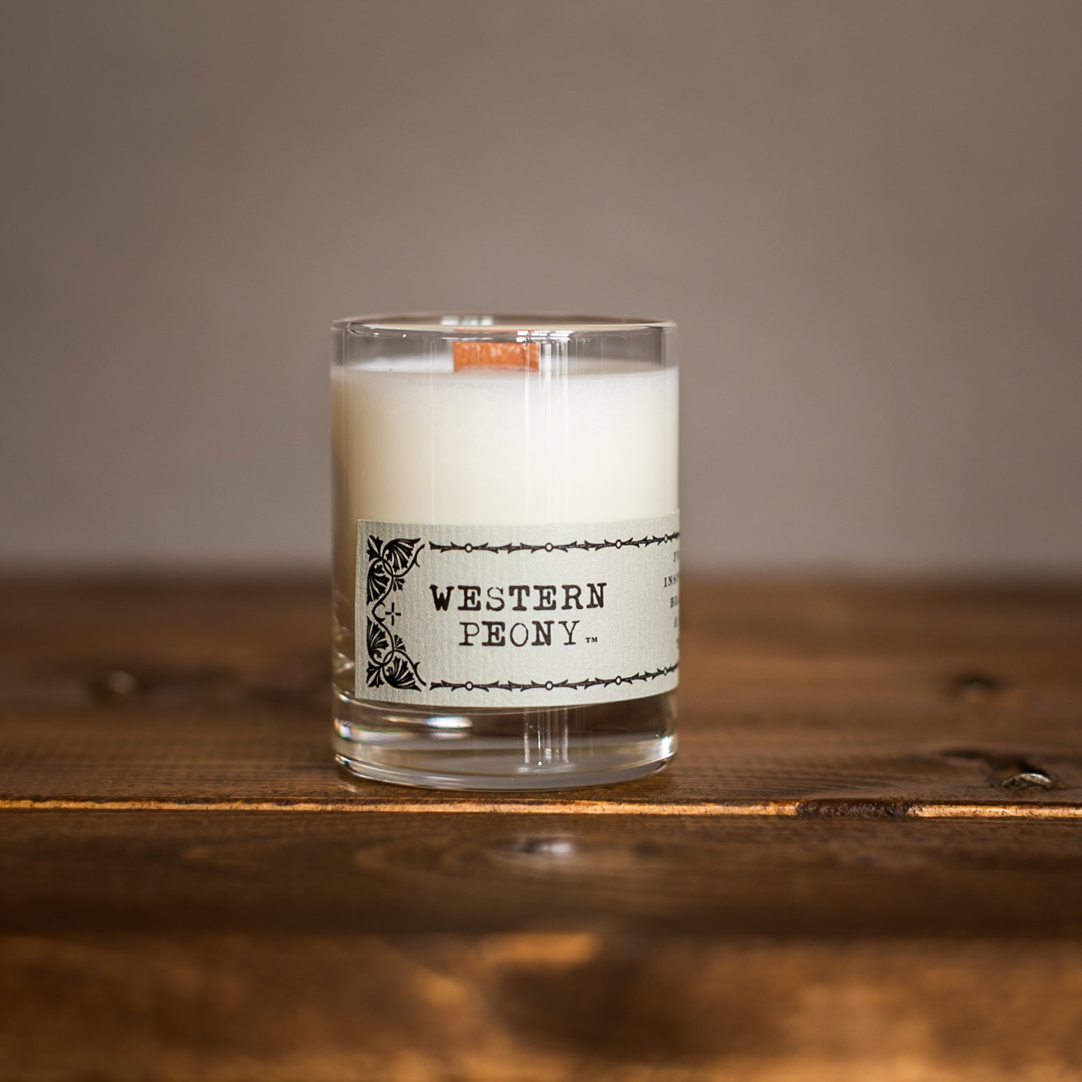 R Rebellion Western Peony Candle