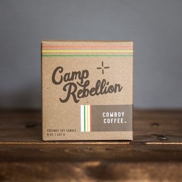 Cowboy Coffee Candle 8 oz "Camp Rebellion"