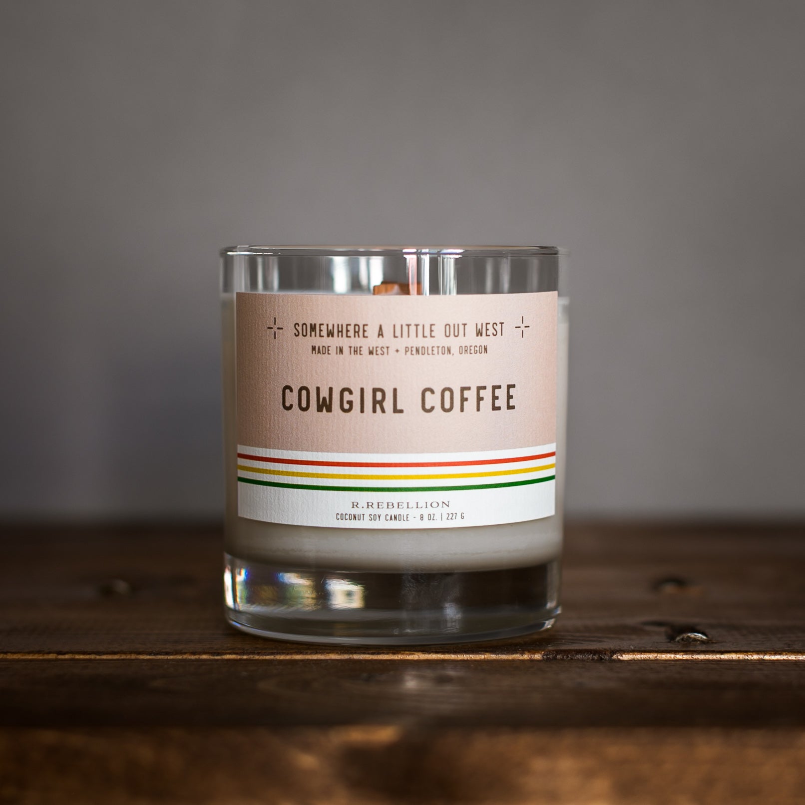 Cowgirl Coffee Chai Latte Candle – 8 oz in Whiskey Glass | R