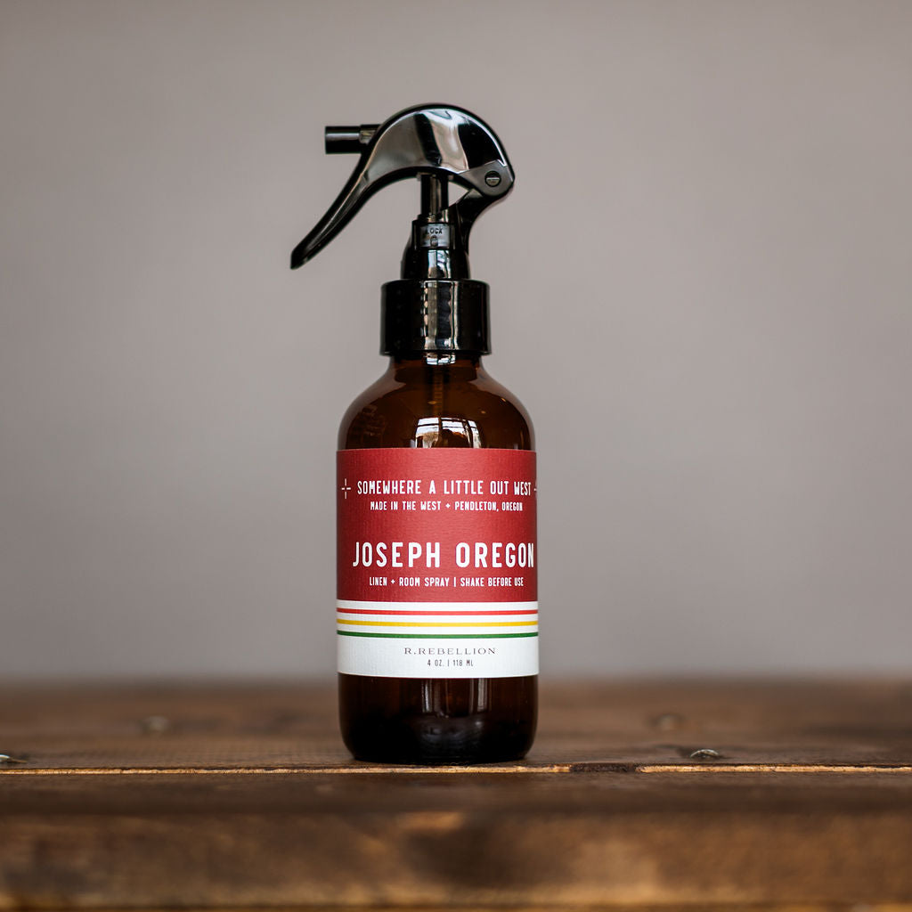 Joseph Oregon Room + Linen Spray 4 oz. "Camp Rebellion"