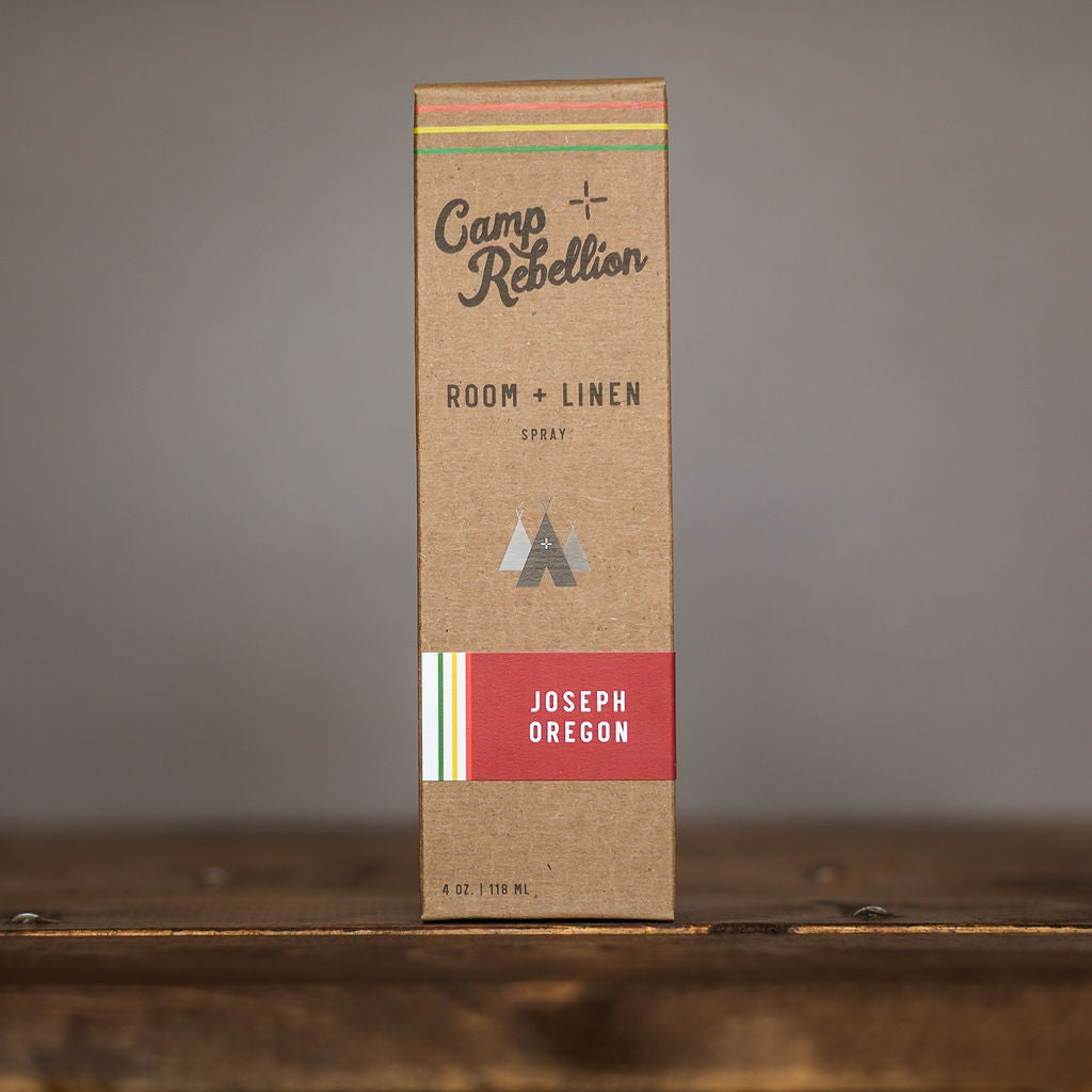 Joseph Oregon Room + Linen Spray 4 oz. "Camp Rebellion"