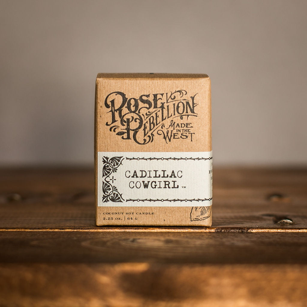 Cadillac Cowgirl | 2 oz Drifter Candle in Whiskey Shot Glass