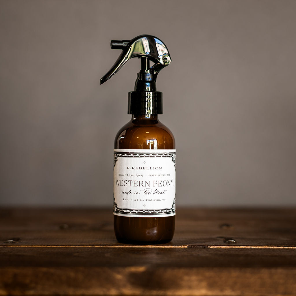 Western Peony Room + Linen Spray 4 oz.