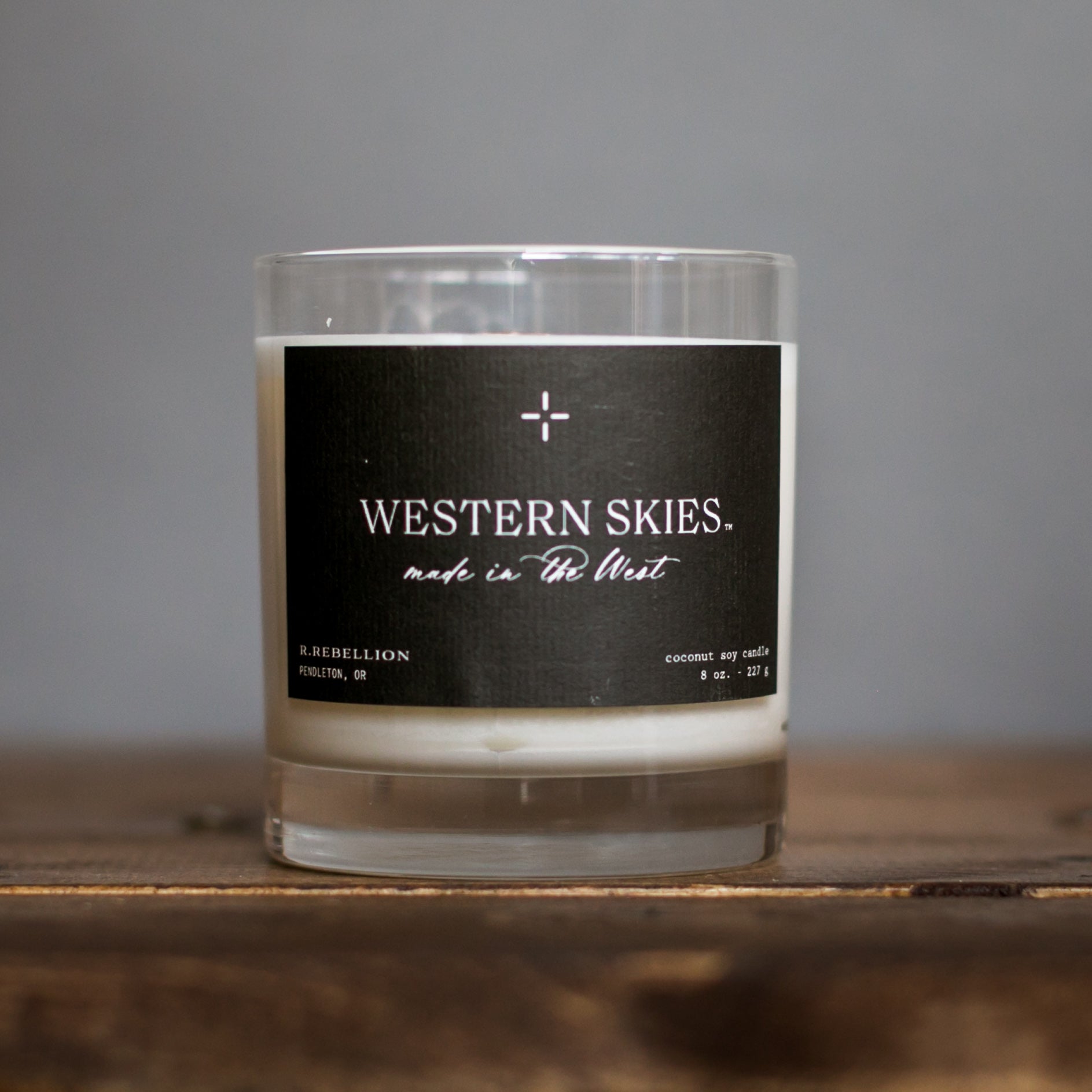 R. Rebellion Western Skies Candle 8 oz.