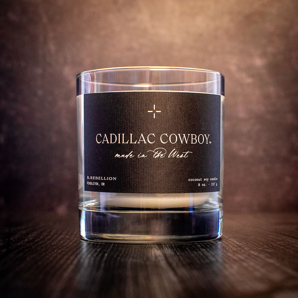 Cadillac Cowboy Candle