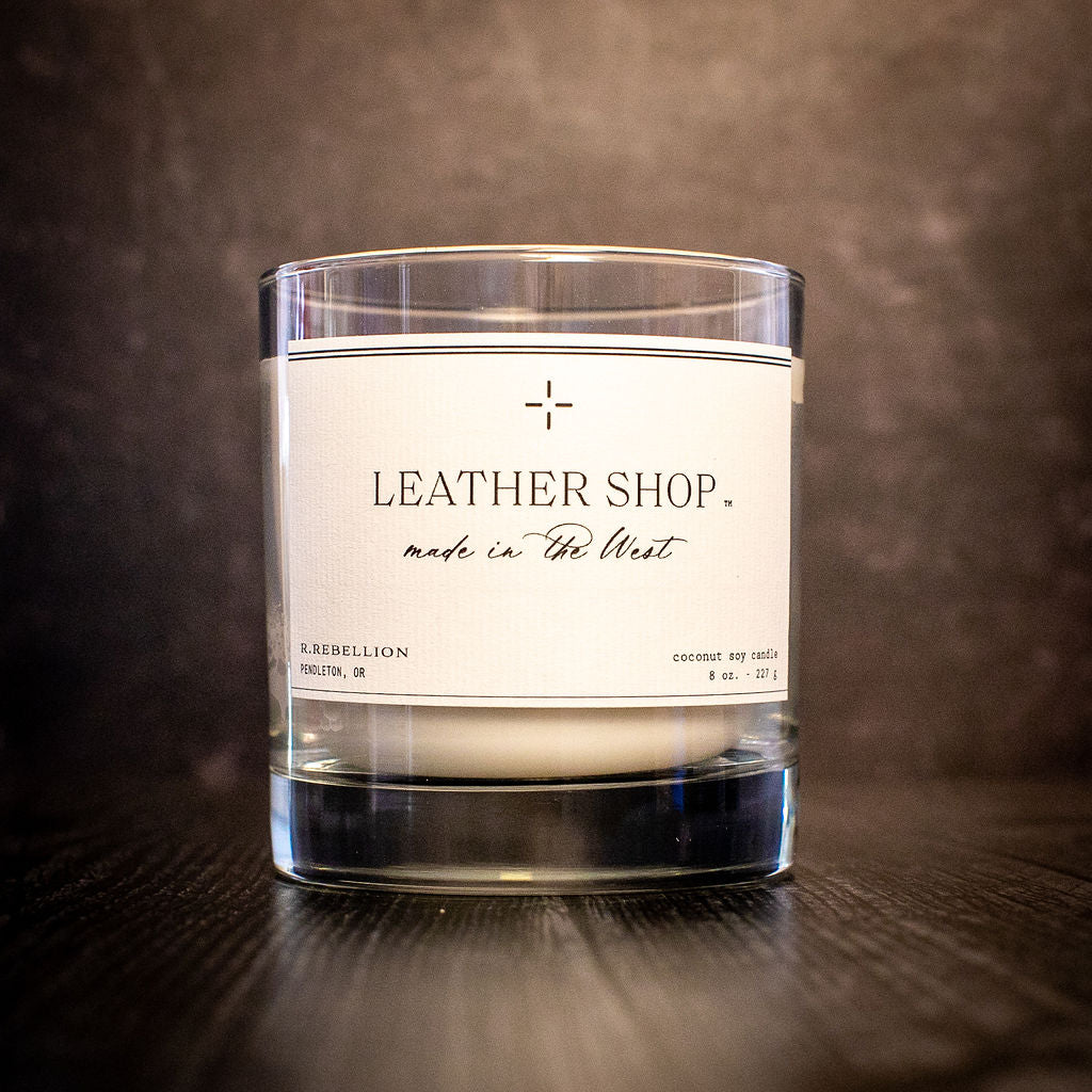 Leather Shop Candle